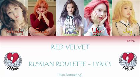  russian roulette red velvet lyrics/irm/techn aufbau